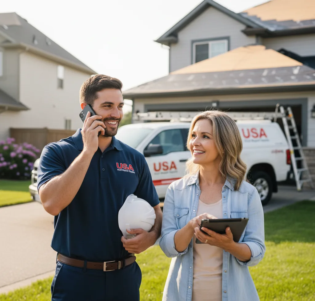 USA Roof Repair Experts customer support in Colton